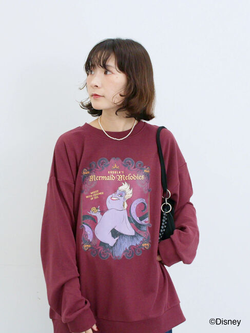 Samansa Mos2 blue「【Disney】ヴィランズ/裏毛スウェット」|Tシャツ・カットソー|