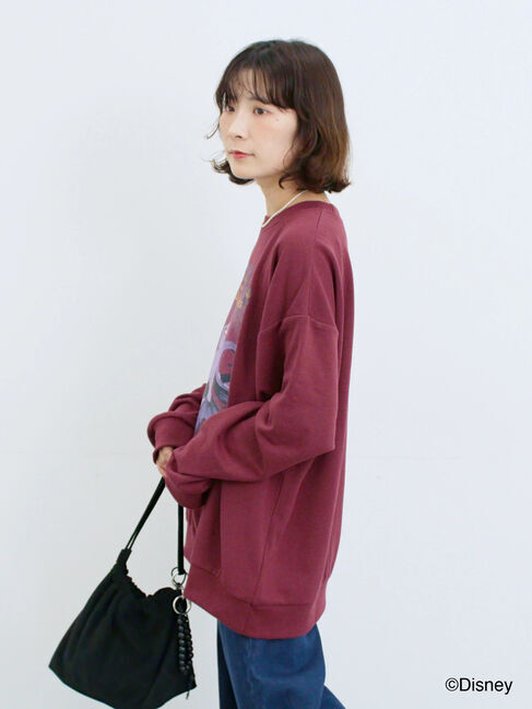 Samansa Mos2 blue「【Disney】ヴィランズ/裏毛スウェット」|Tシャツ・カットソー|