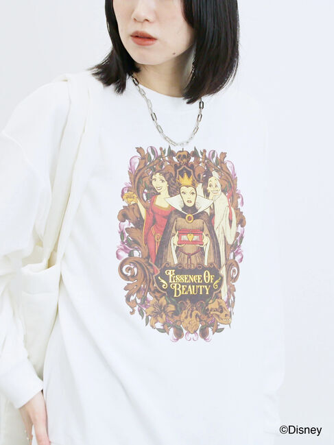 Samansa Mos2 blue「【Disney】ヴィランズ/裏毛スウェット」|Tシャツ・カットソー|