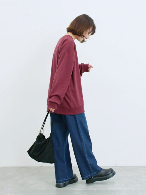 Samansa Mos2 blue「【Disney】ヴィランズ/裏毛スウェット」|Tシャツ・カットソー|