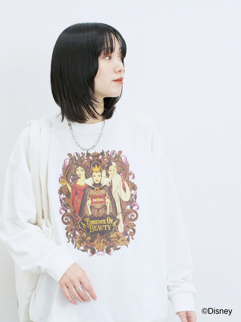 Samansa Mos2 blue「【Disney】ヴィランズ/裏毛スウェット」|Tシャツ・カットソー|