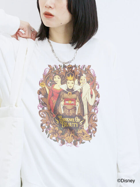 Samansa Mos2 blue「【Disney】ヴィランズ/裏毛スウェット」|Tシャツ・カットソー|