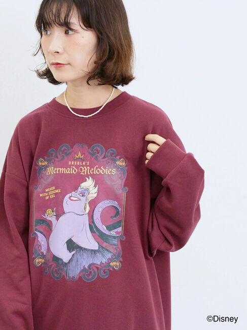 Samansa Mos2 blue「【Disney】ヴィランズ/裏毛スウェット」|Tシャツ・カットソー|ボルドー