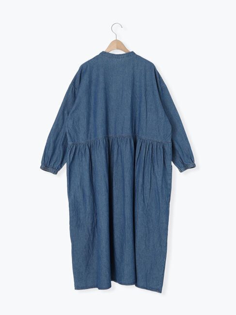 Samansa Mos2「デニムバンドカラーワンピース ≪S/Mサイズ≫」|ワンピース|