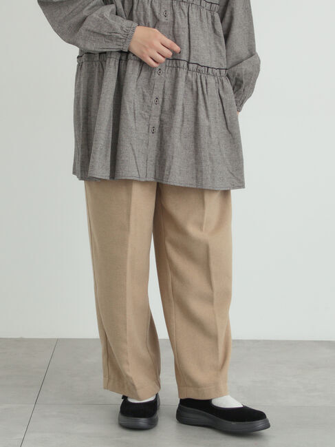 Samansa Mos2「【帯電防止裏地】ツータックストレートパンツ《M/Lサイズ》」|その他|