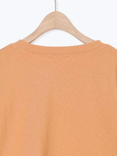 Samansa Mos2「クロスステッチフラワー刺繍スウェット」|Tシャツ・カットソー|