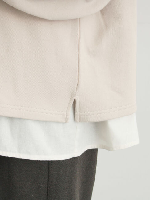 Samansa Mos2「クロスステッチフラワー刺繍スウェット」|Tシャツ・カットソー|