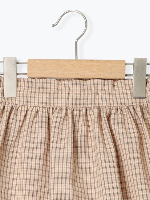Samansa Mos2 Lagom「チェック柄ギャザースカパン」|スカート|