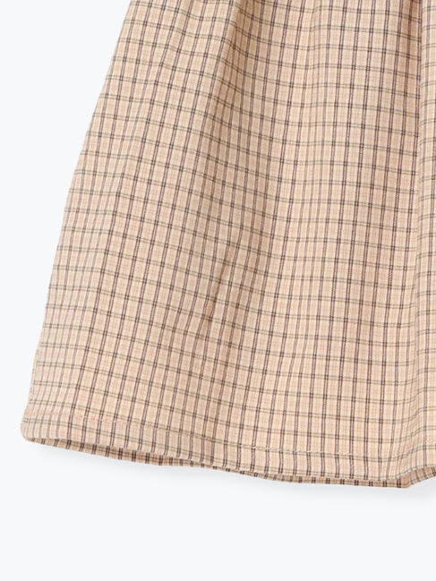Samansa Mos2 Lagom「チェック柄ギャザースカパン」|スカート|