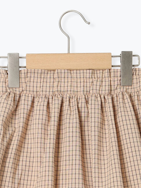 Samansa Mos2 Lagom「チェック柄ギャザースカパン」|スカート|