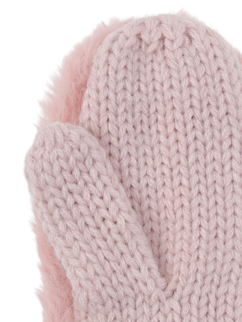 Samansa Mos2 Lagom「フェイクファーミトン」|手袋|