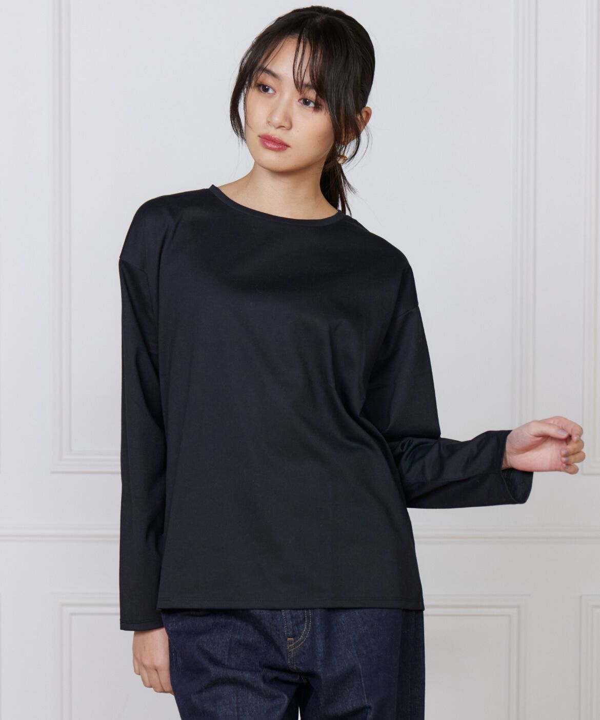 DAY by DAY it&rsquo;s international「オーバーサイズロングTシャツ」|Tシャツ・カットソー|ブラック