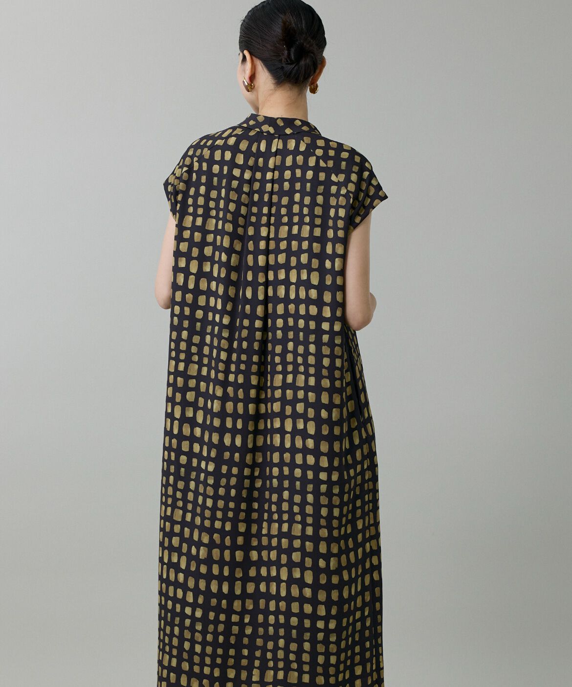 INED「《大きいサイズ》デフォルメチェックボウタイワンピース　」|その他|