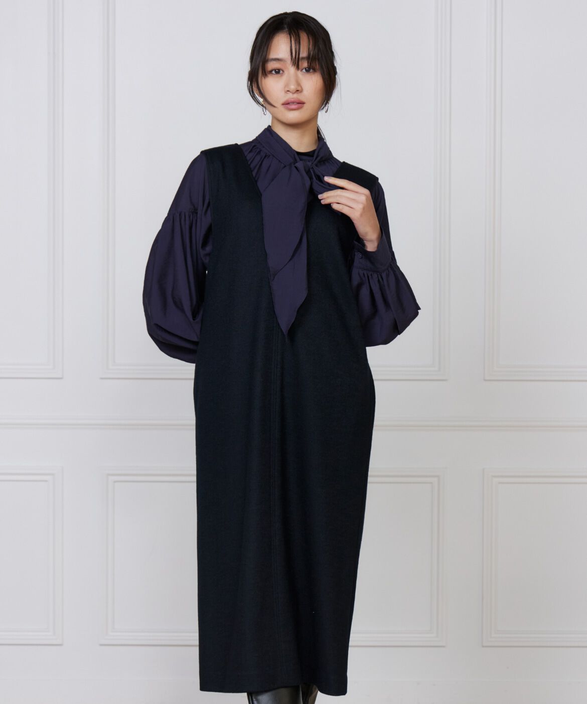 7-IDconcept.「《大きいサイズ》ジャンパースカート」|ワンピース|