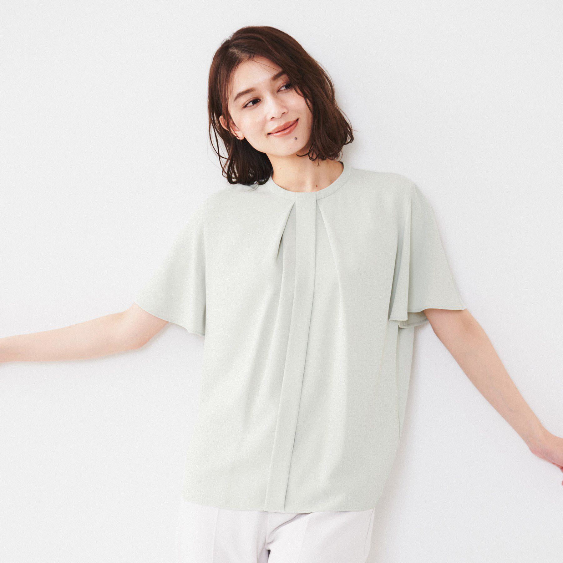 UNTITLED「【通勤／二の腕カバー】メタルパーツブラウス」|シャツ・ブラウス|