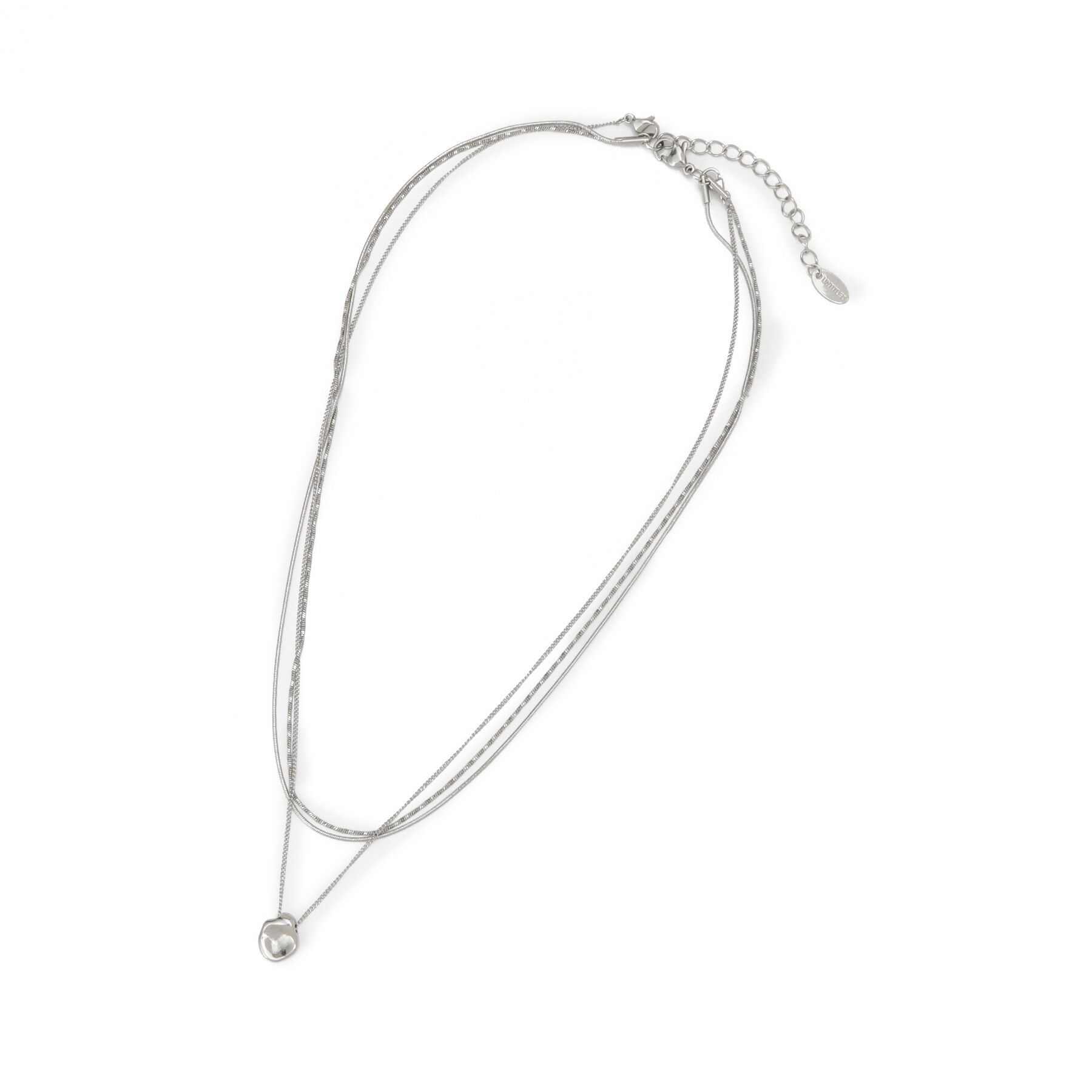 UNTITLED「【ステンレス】レイヤードチェーンネックレス」|ネックレス|