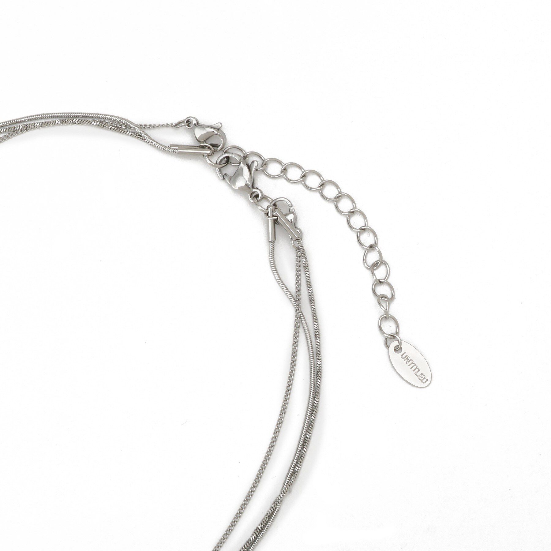 UNTITLED「【ステンレス】レイヤードチェーンネックレス」|ネックレス|