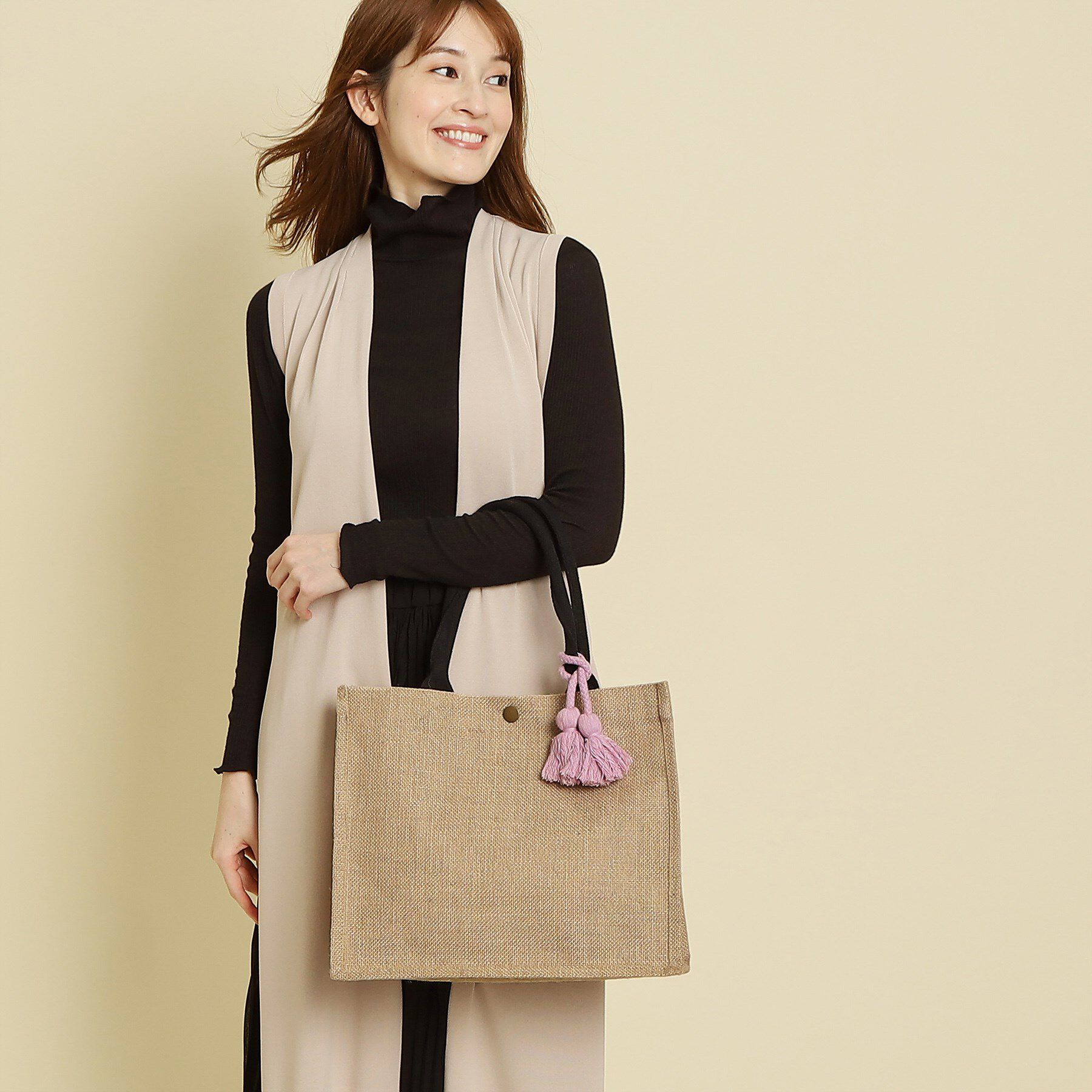 COUP DE CHANCE「【サスティナブル／A4サイズ収納・マチたっぷり】アニマル／プレーンエコバッグ」|トートバッグ|