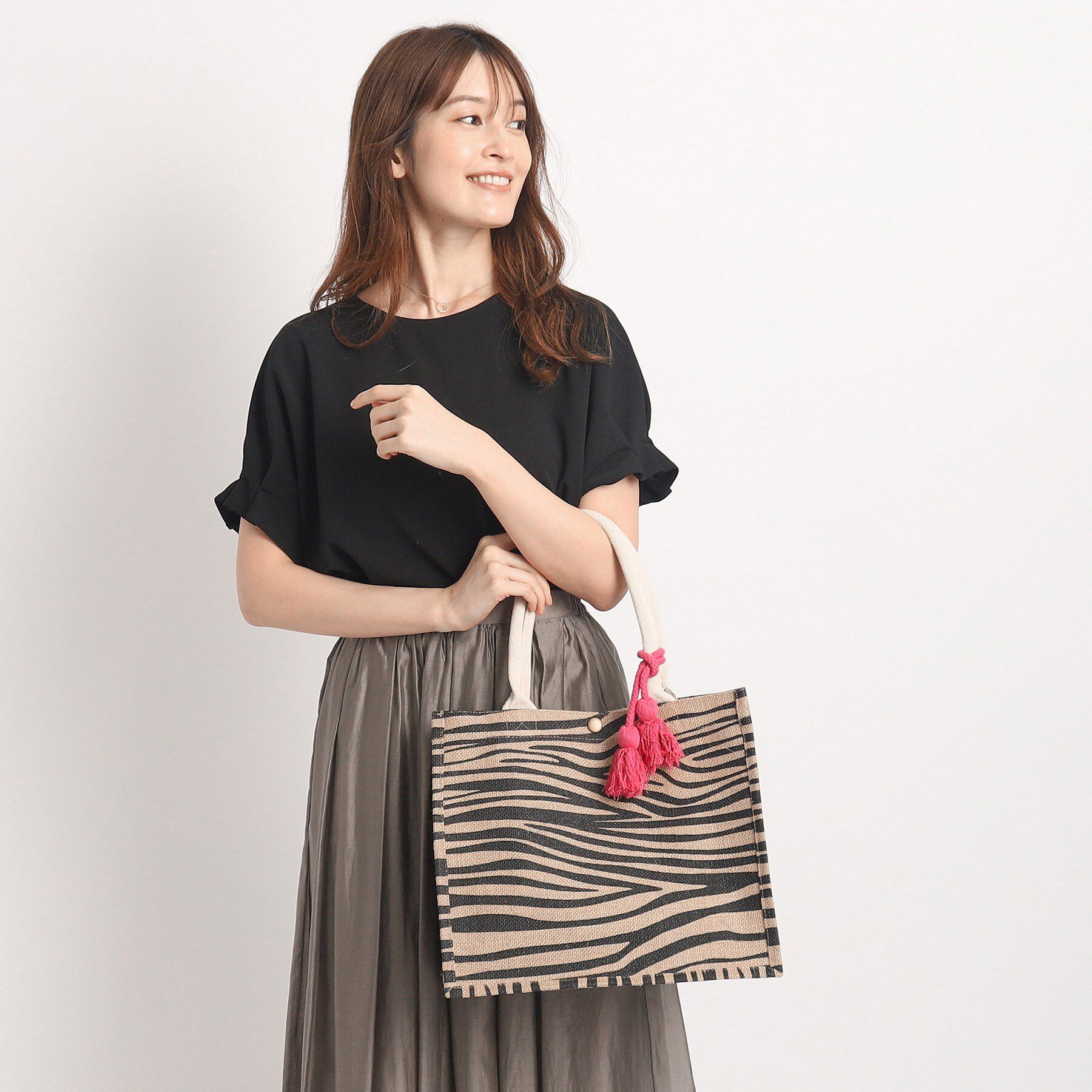 COUP DE CHANCE「【サスティナブル／A4サイズ収納・マチたっぷり】アニマル／プレーンエコバッグ」|トートバッグ|