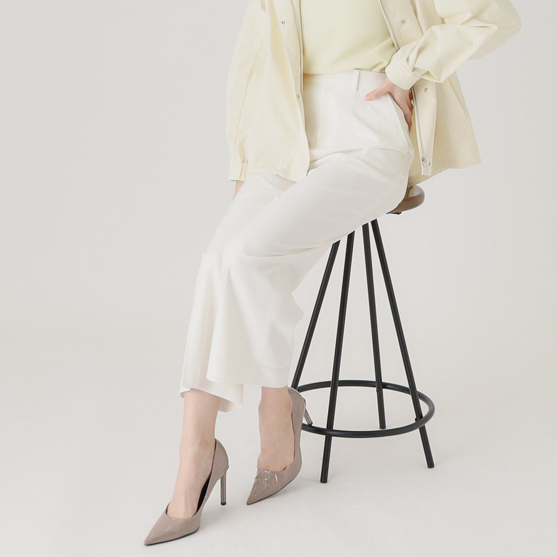 COUP DE CHANCE「【洗える／日本製】ストレートワイドパンツ」|その他|ホワイト(001)