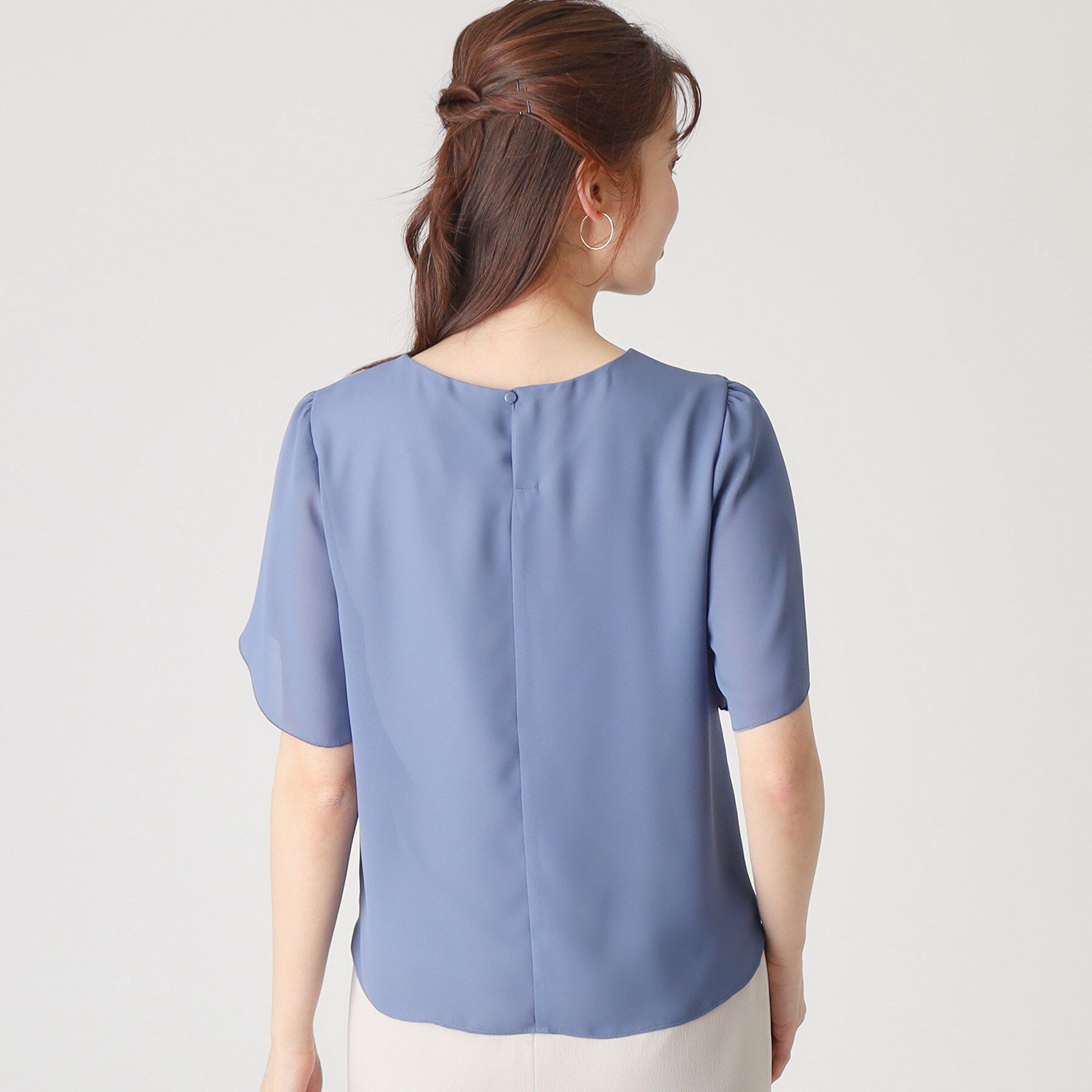 COUP DE CHANCE「【洗える／日本製】チューリップ袖ブラウス」|シャツ・ブラウス|