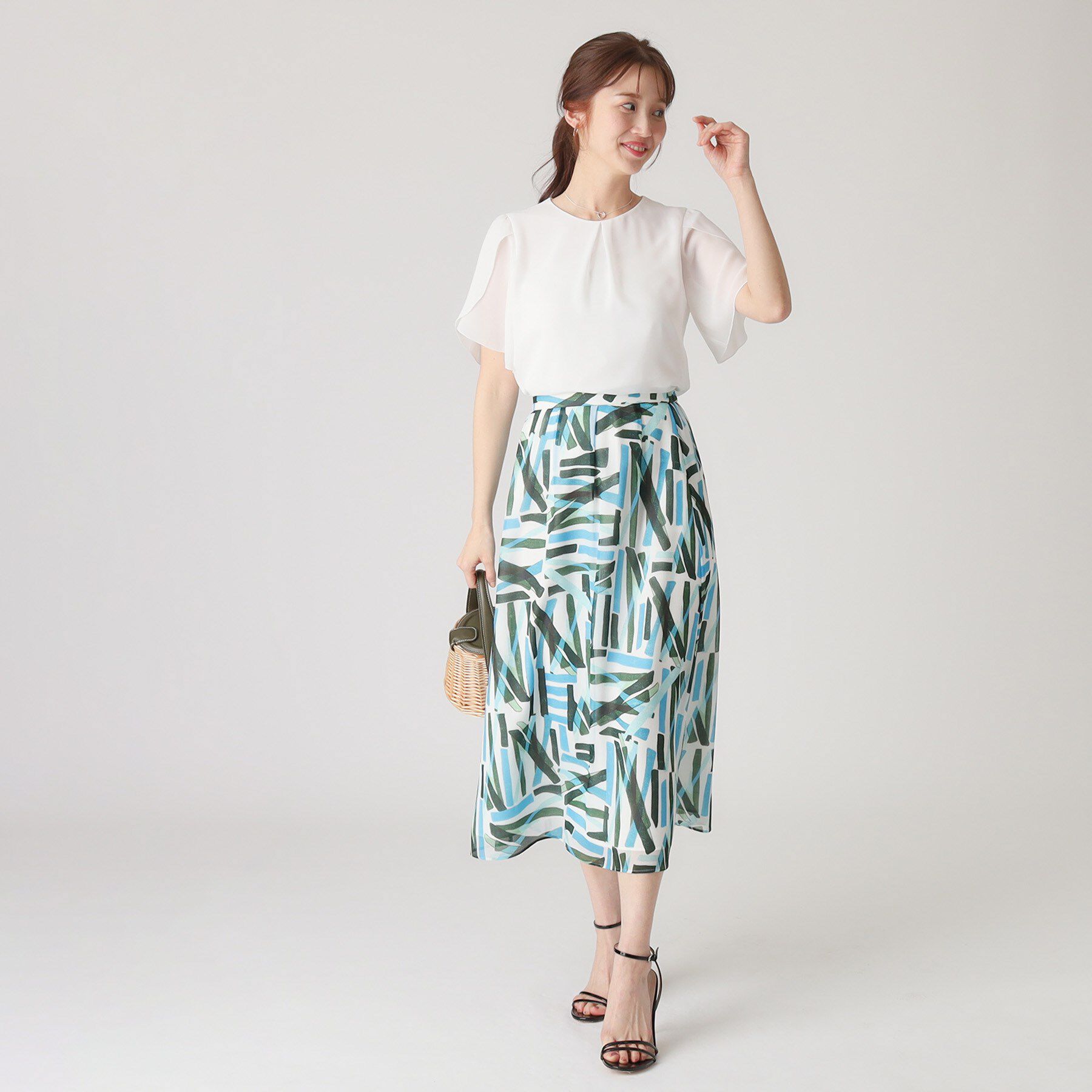 COUP DE CHANCE「【洗える／日本製】チューリップ袖ブラウス」|シャツ・ブラウス|