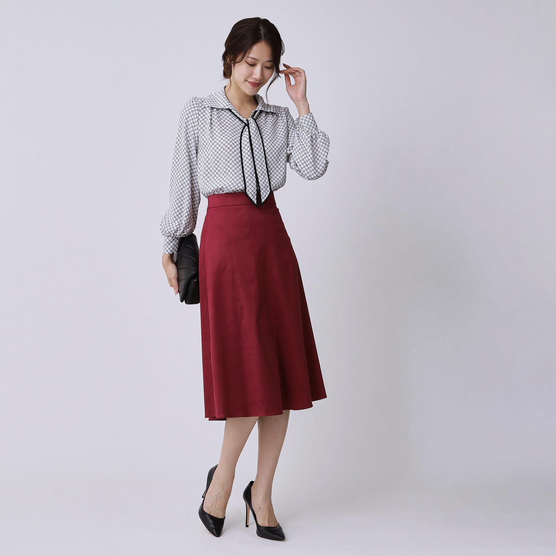 COUP DE CHANCE「【手洗い可／ボウタイ取外し可】配色パイピングボウブラウス」|シャツ・ブラウス|