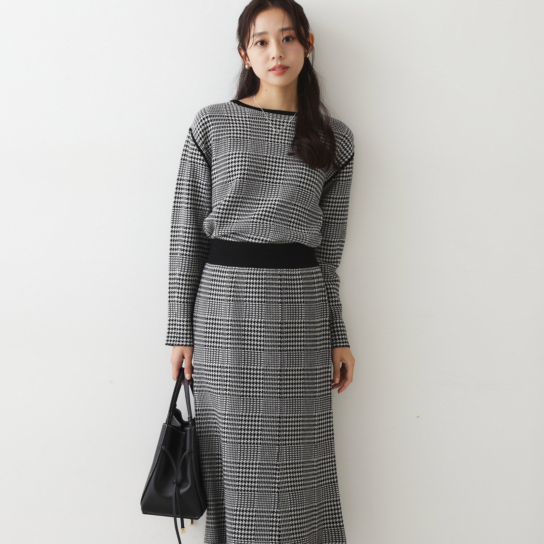 COUP DE CHANCE「【手洗い可／リバーシブル】トップス＆スカート セットアップ」|スーツ|ブラック(219)