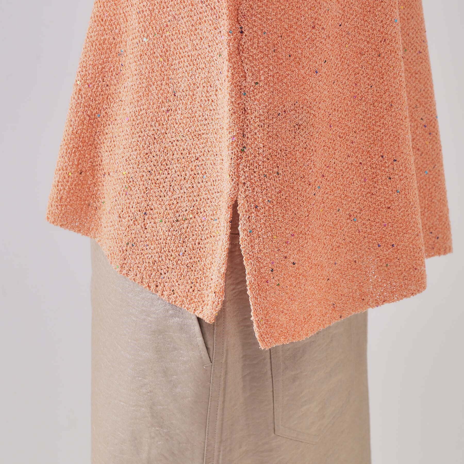 OPAQUE.CLIP「スパンコールボートネックニット【洗濯機洗い可】」|ニット・セーター|