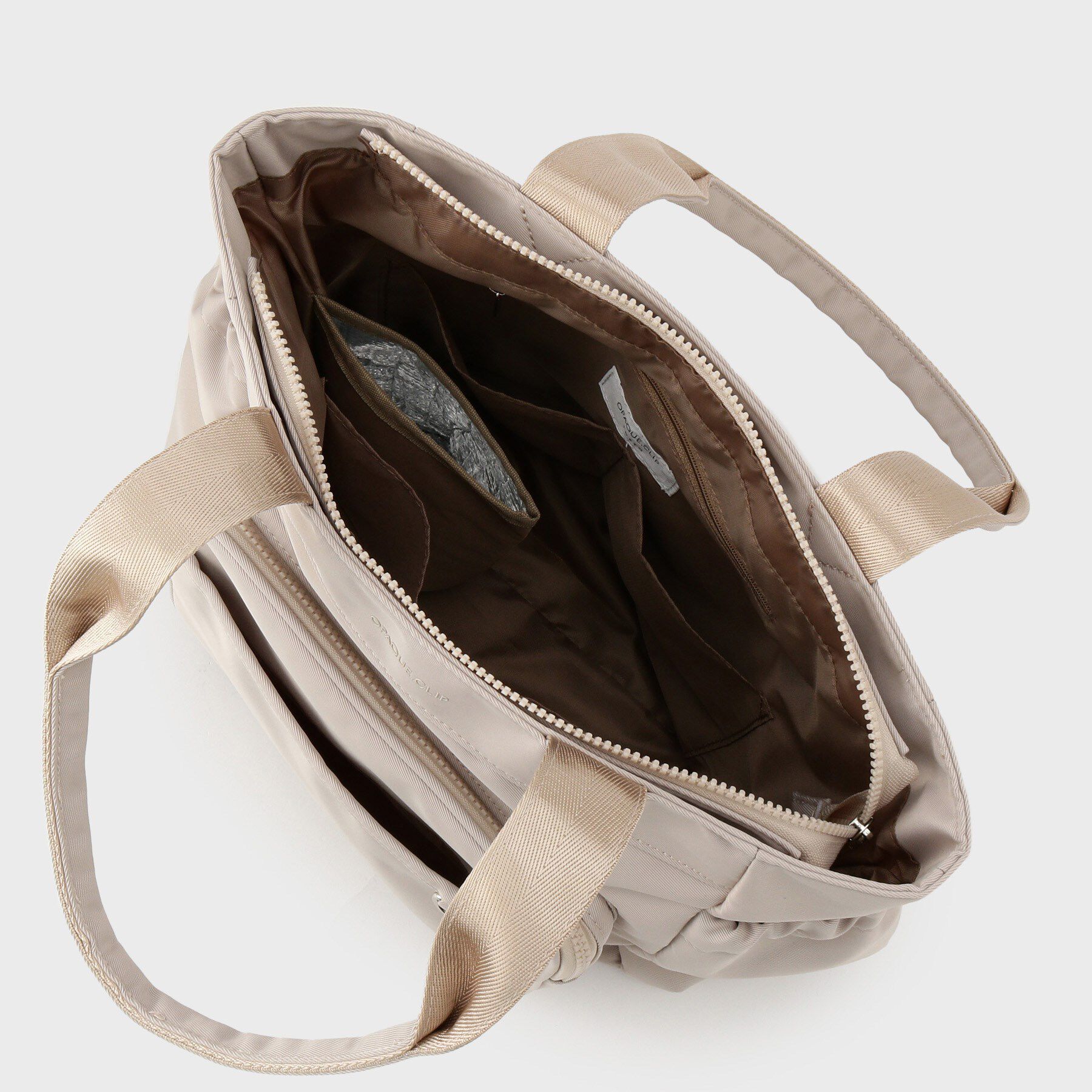 OPAQUE.CLIP「フロントポケット3層デザインBIGトートバッグ【マルチポケット】」|トートバッグ|