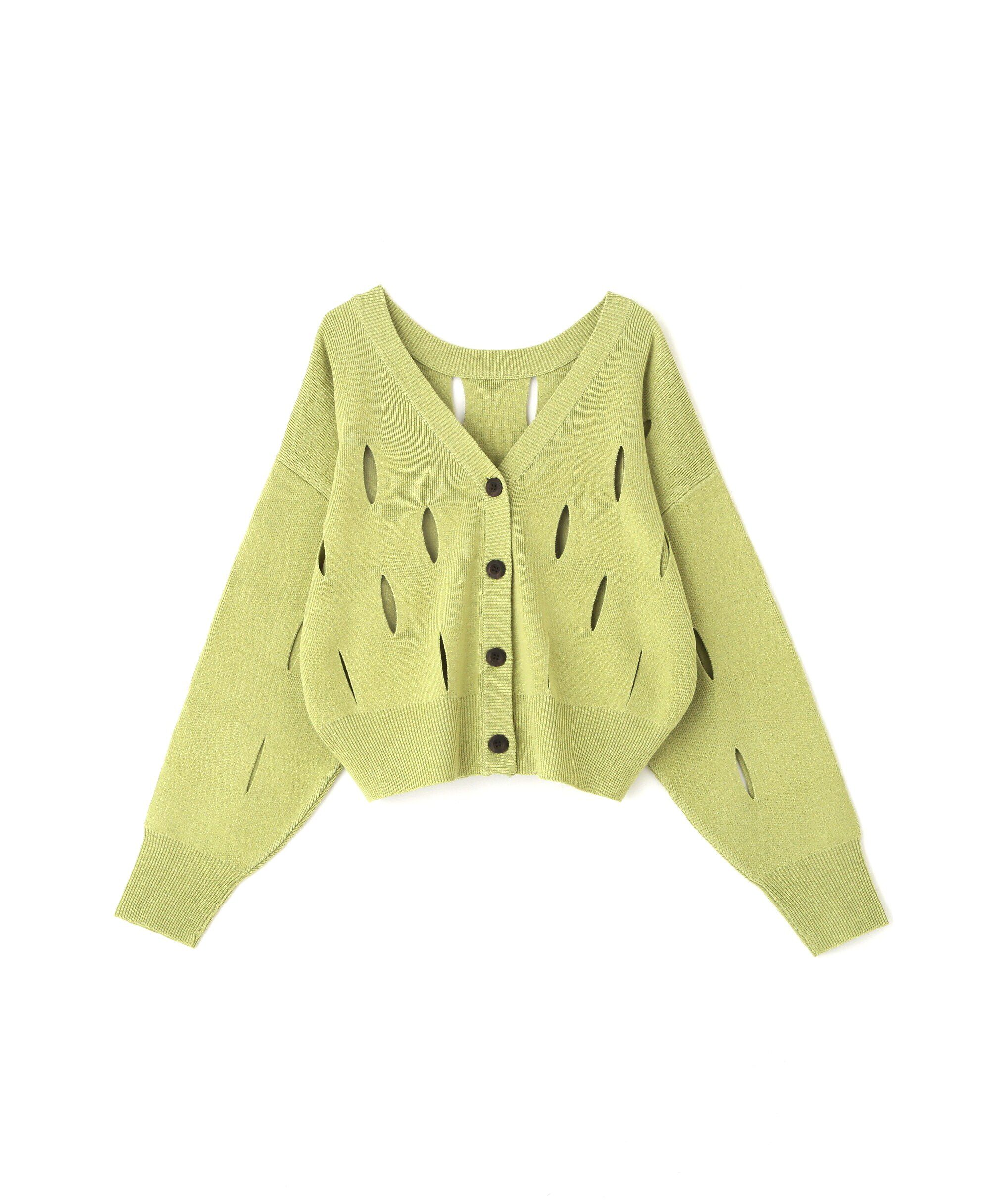  「前後2Wayカットアウトニット」|ニット・セーター|