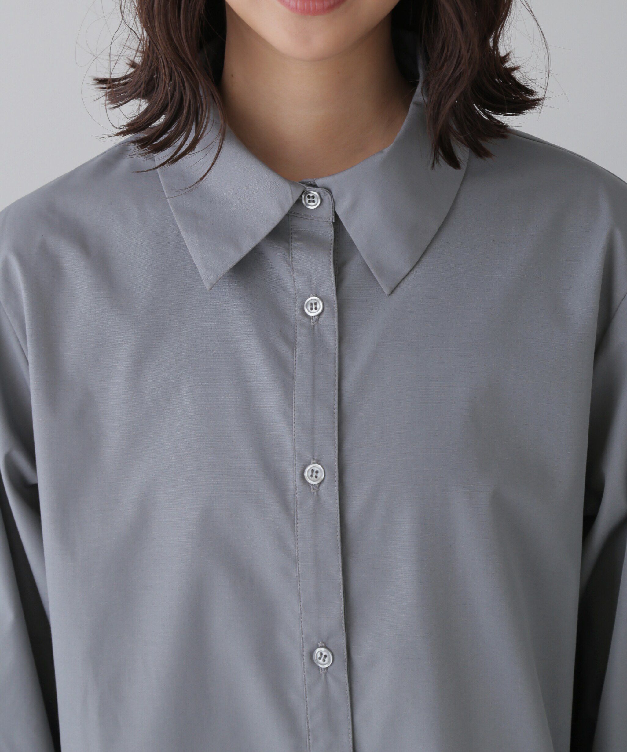  「プリーツティアードシャツミニワンピース」|ワンピース|