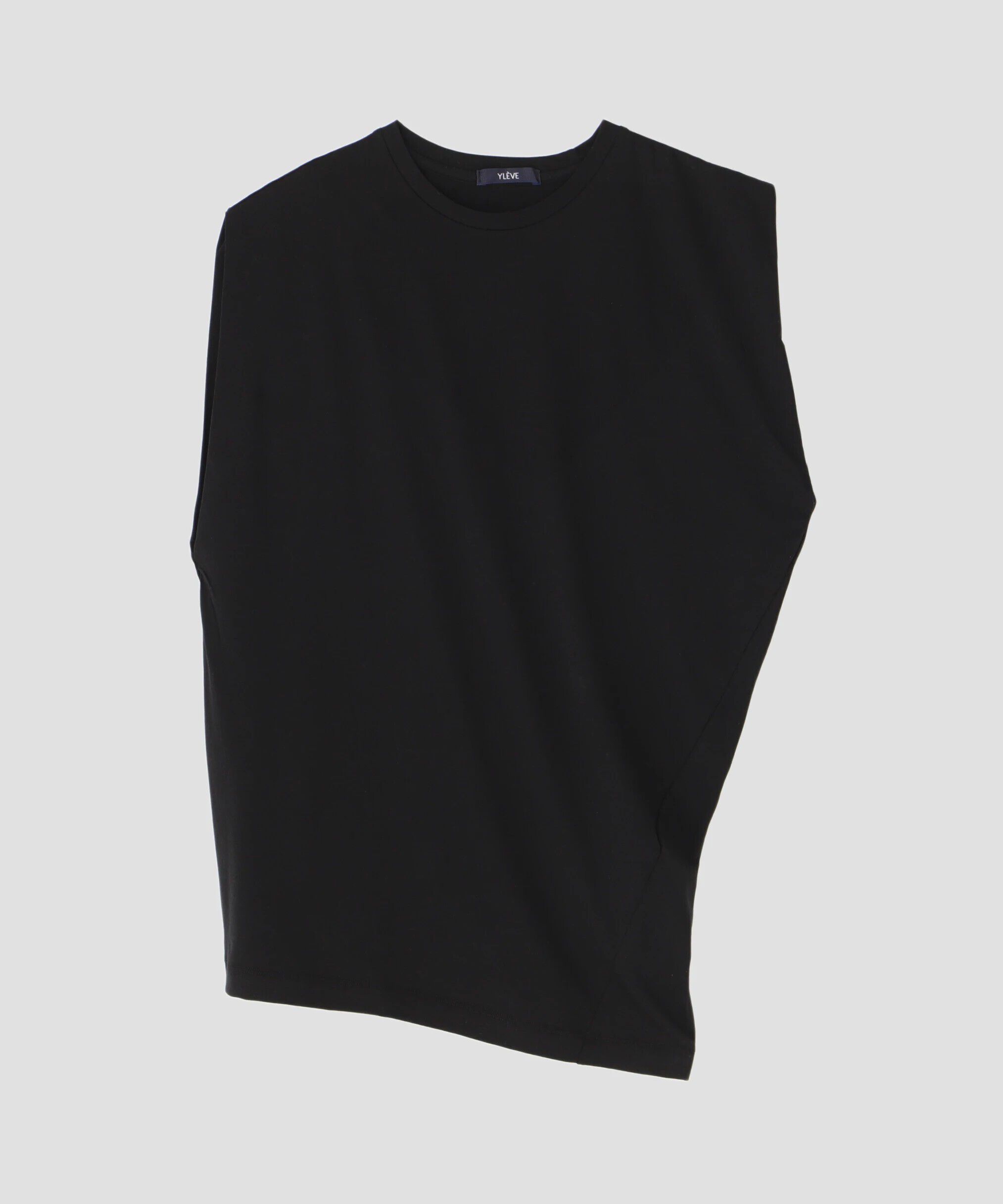 YLEVE 「YLEVE / COTTON TWISTED NO SLEEVE PULL OVER」|Tシャツ・カットソー|ブラック