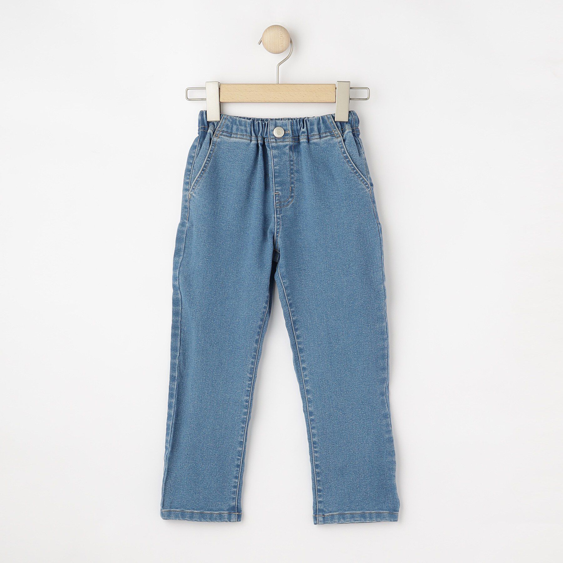 SHOO･LA･RUE「【100-150cm】のびのびデニムストレッチパンツ」|その他|ブルー(692)