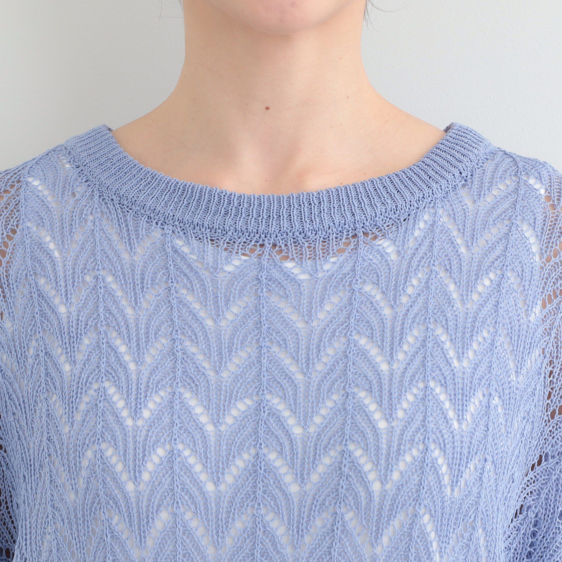 SHOO･LA･RUE「【2点セット】透かし編み柄が上品なタンク付きニットセット」|その他|