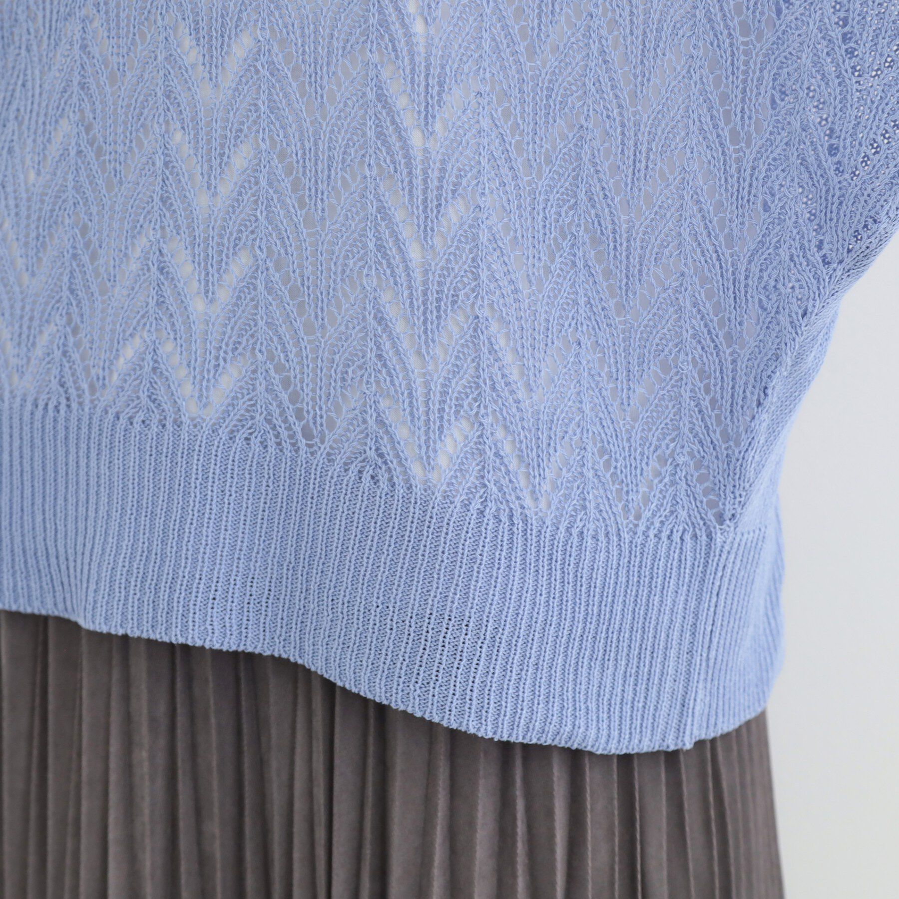 SHOO･LA･RUE「【2点セット】透かし編み柄が上品なタンク付きニットセット」|その他|