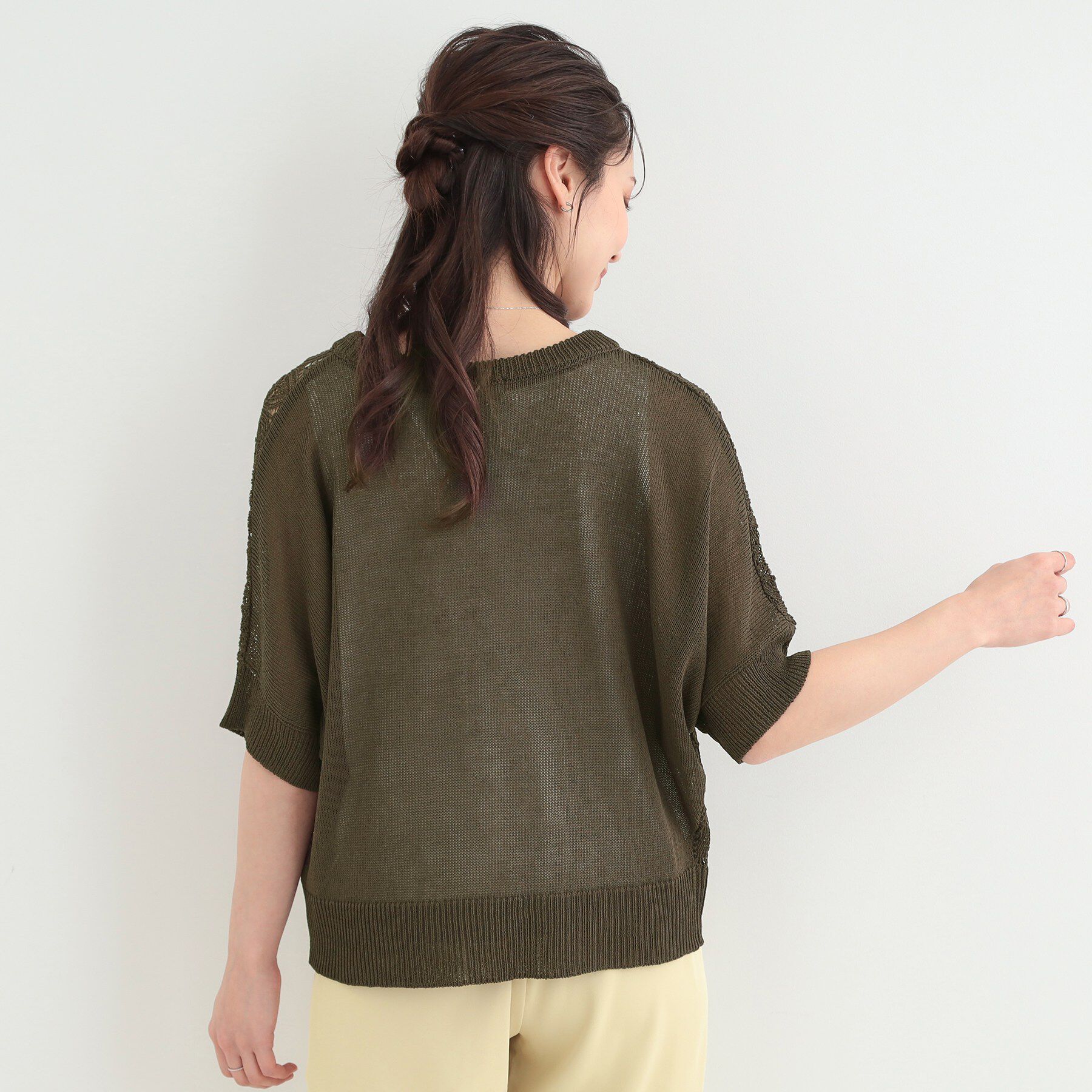 SHOO･LA･RUE「【2点セット】透かし編み柄が上品なタンク付きニットセット」|その他|