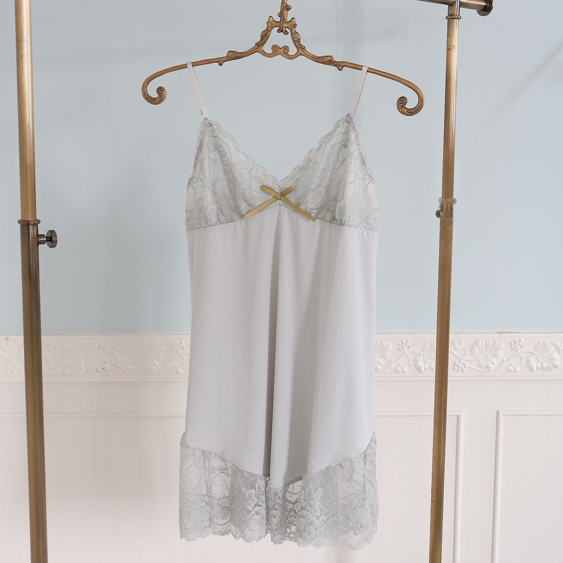 Risa Magli「ノーラ スリップ」|キャミソール|ライトグレー(011