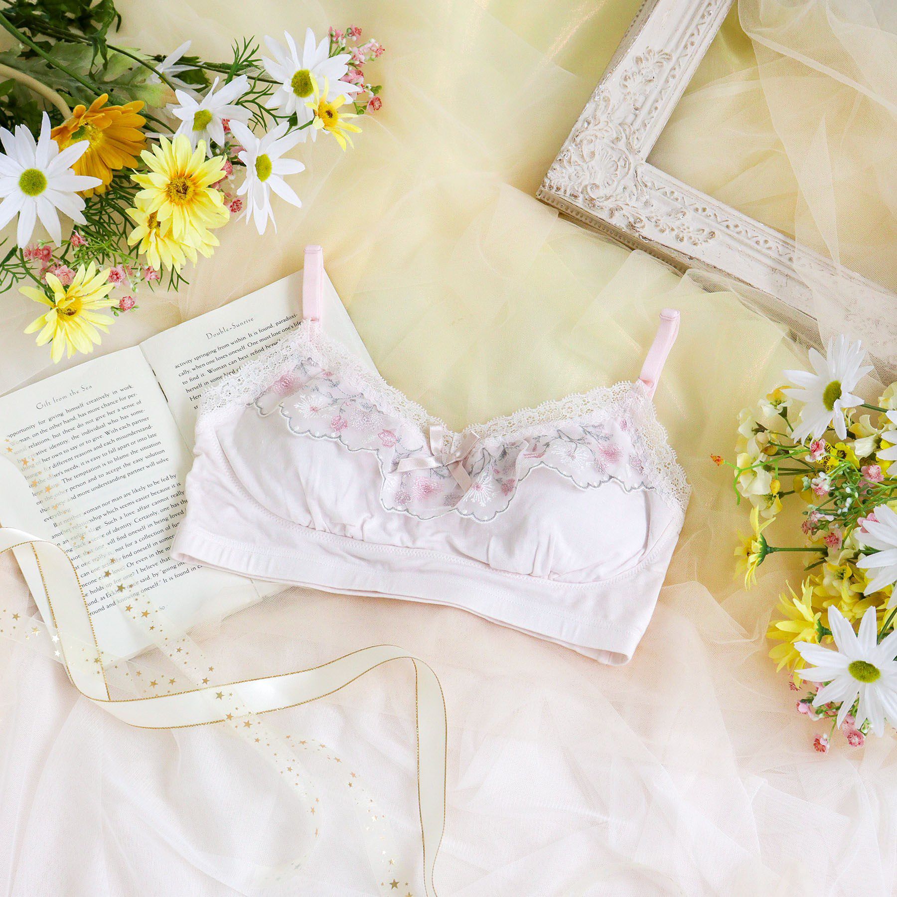 Risa Magli「ミリ おやすみブラ」|インナー|ピンク(071)