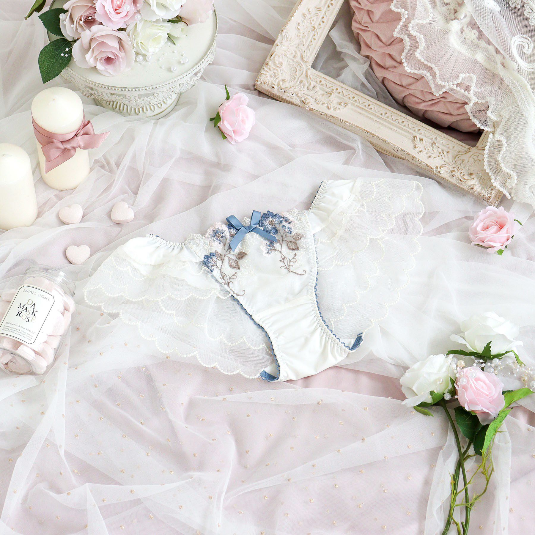 Risa Magli「プティット フレアショーツ」|インナー|ブルー(092)