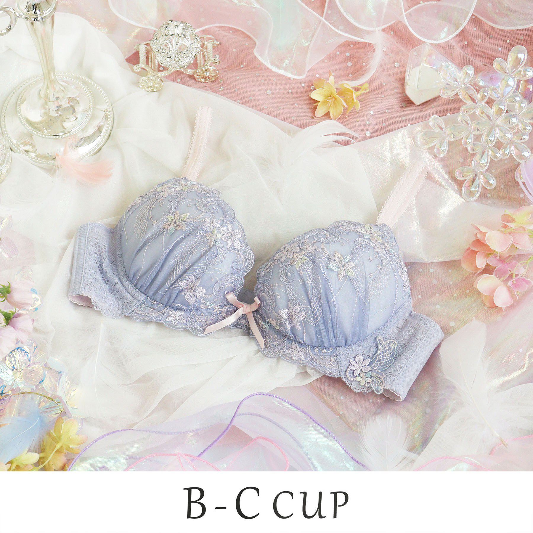 Risa Magli「コリンナ ブラジャー (B-C) ＜リサマリミラクル谷間ブラ＞」|インナー|パープル(083)