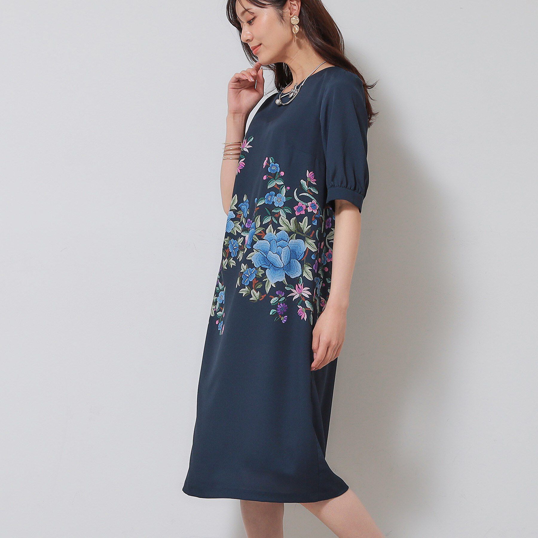 SunaUna「【&yours project／SS～L】パネル柄ワンピース」|ワンピース|