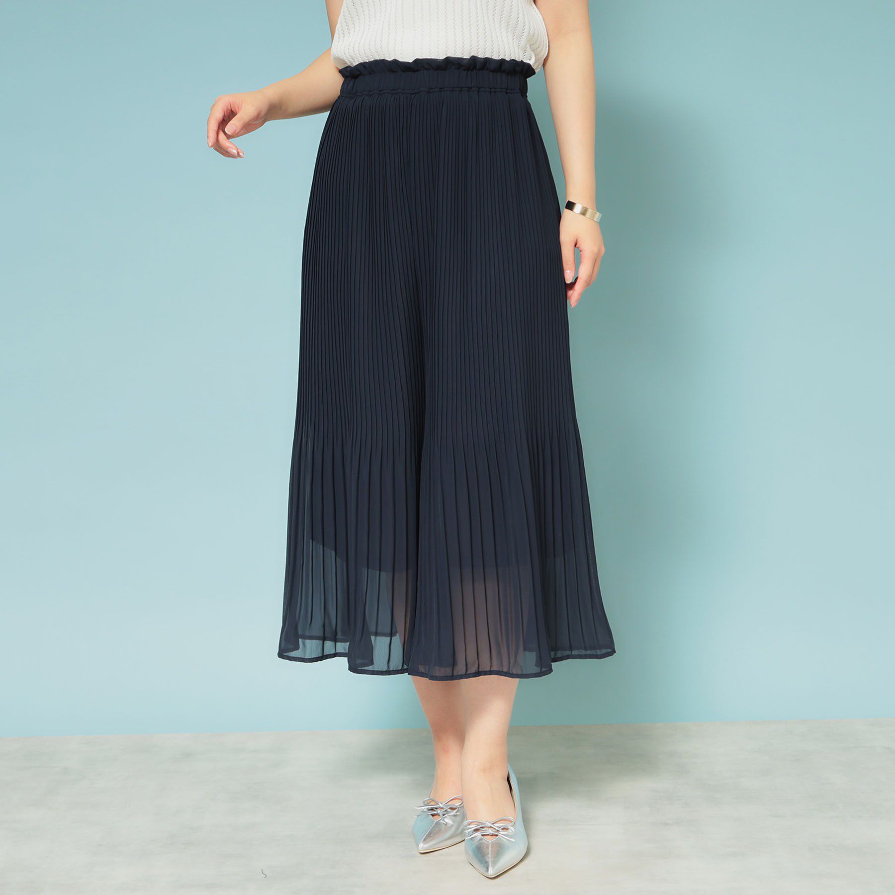 SunaUna「【洗える】リラクシープリーツパンツ」|その他|