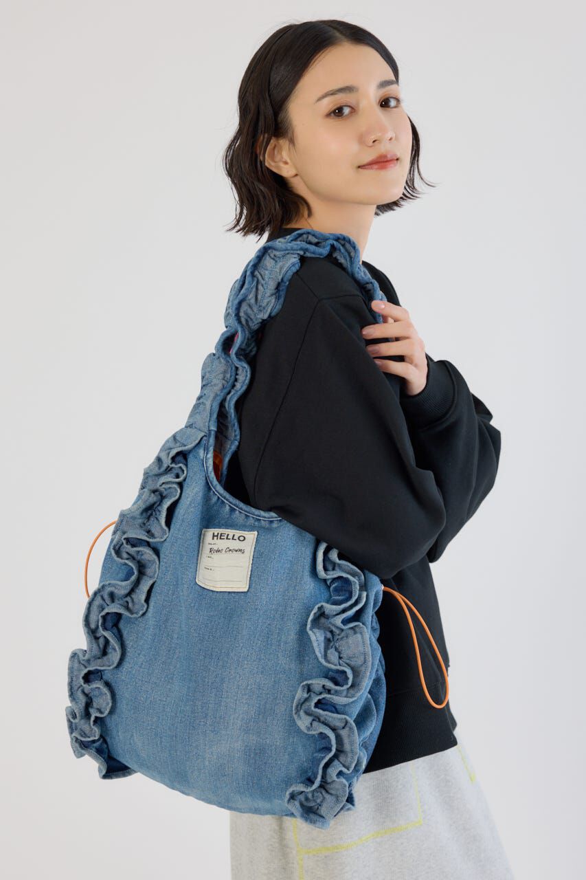 RODEO CROWNS「デニムフリルギャザーバッグ」|その他|