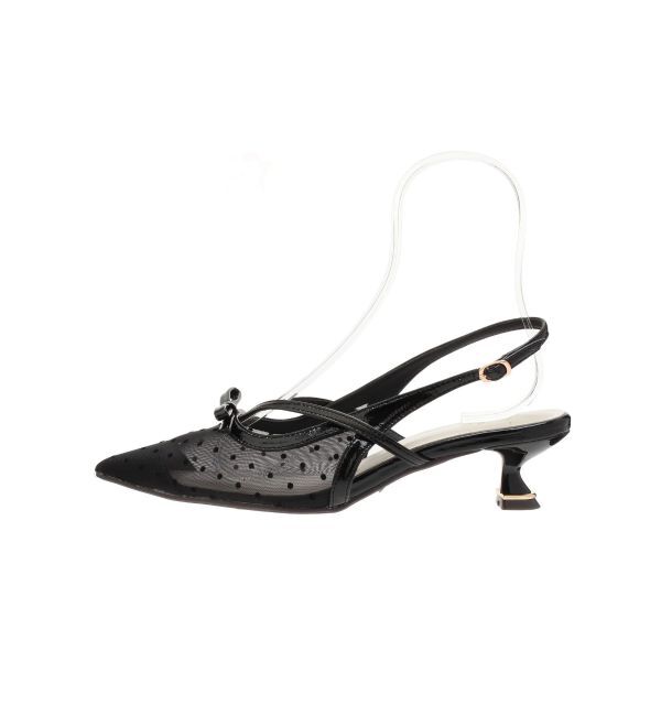 dazzlin「フロントリボンシアーパンプス」|パンプス|