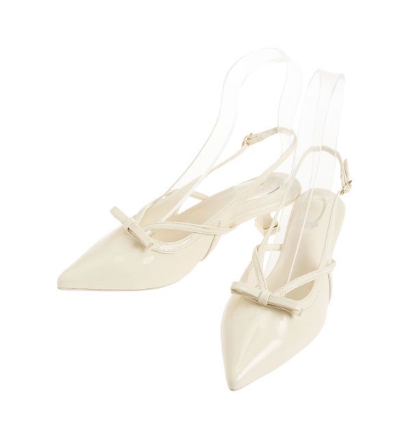 dazzlin「フロントリボンシアーパンプス」|パンプス|