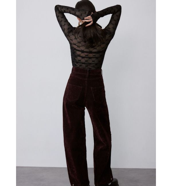 MURUA「フロッキーバレルレッグデニム」|デニム|