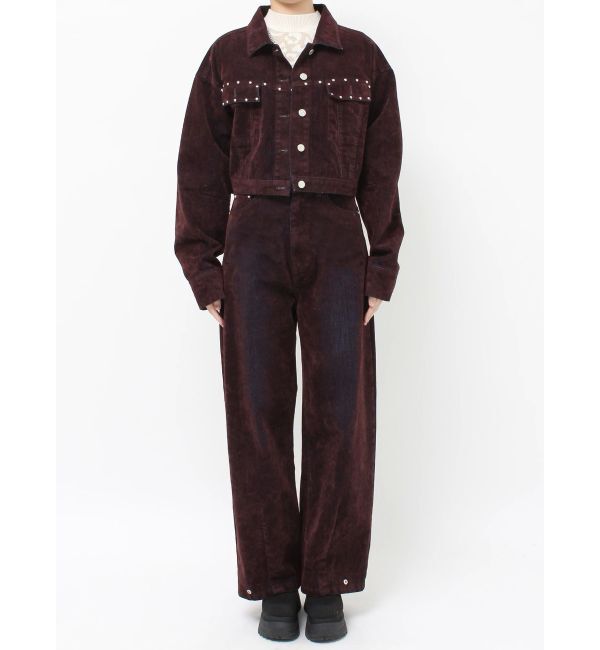 MURUA「フロッキーバレルレッグデニム」|デニム|