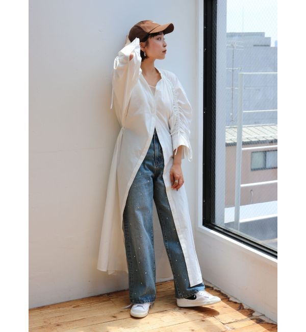 Ungrid「スリーブギャザーワンピース」|ワンピース|