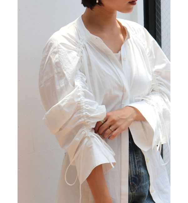 Ungrid「スリーブギャザーワンピース」|ワンピース|